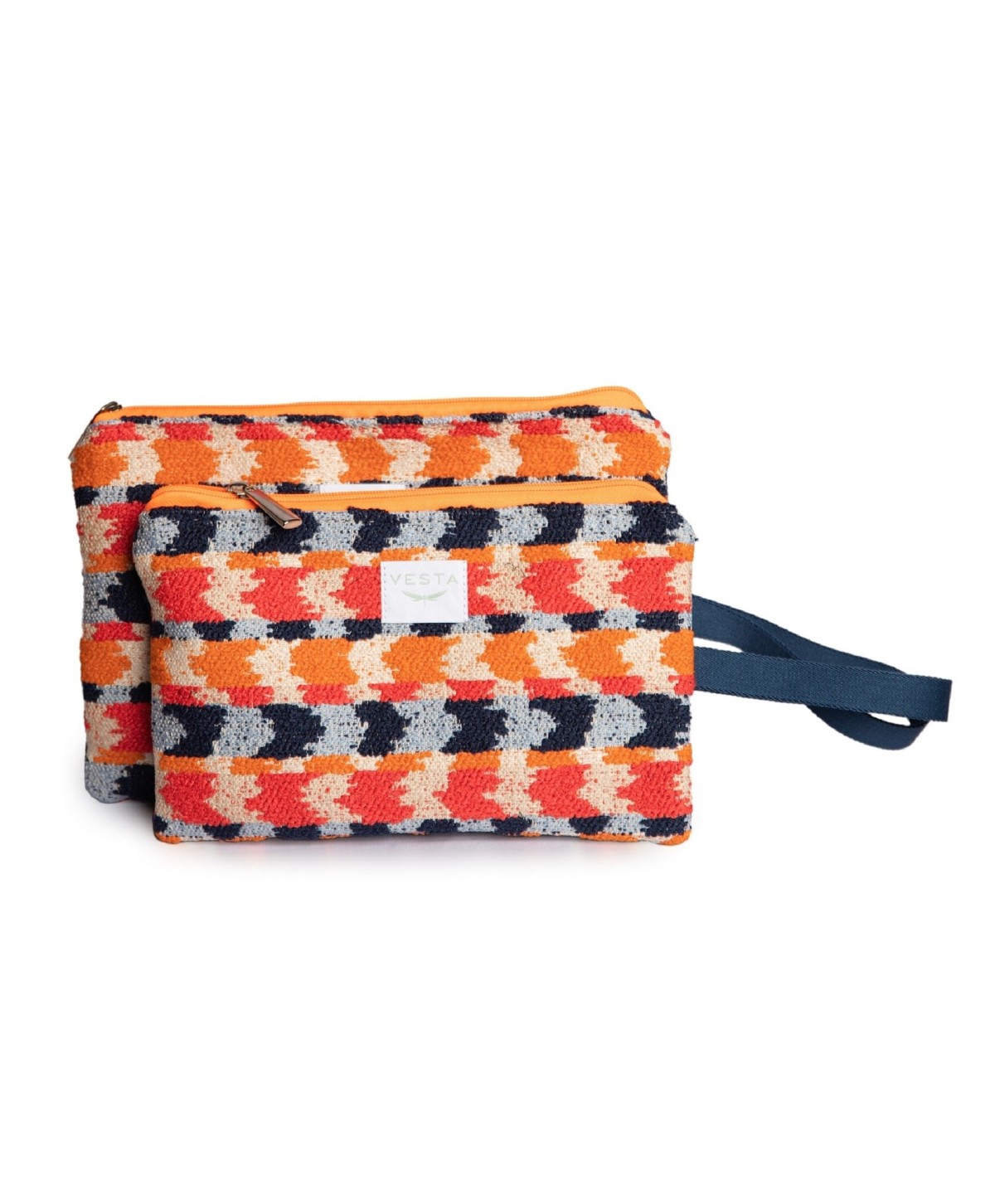 Cartera de mano elegante en tejido exclusivo. Color naranja. Cremallera fluor. Calidad premium. Estilo y toque único Cartera de mano elegante en tejido exclusivo. Color naranja. Cremallera fluor. Calidad premium. Estilo y toque único