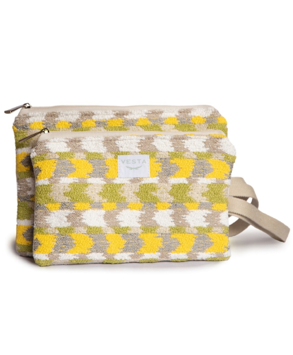 Cartera de mano elegante en tejido exclusivo. Color amarillo. Cremallera fluor. Calidad premium. Estilo y toque único Cartera de mano elegante en tejido exclusivo. Color amarillo. Cremallera fluor. Calidad premium. Estilo y toque único