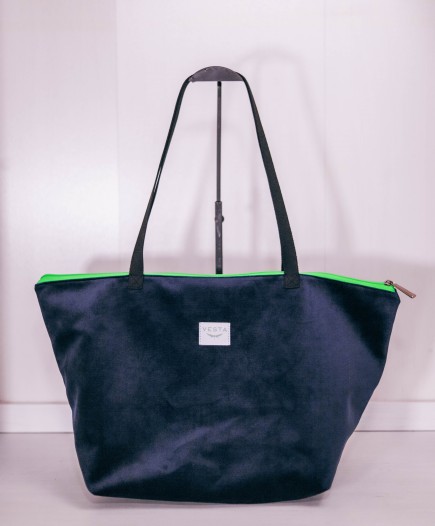 Velvet Pack Azul - Bolso grande + Neceser
