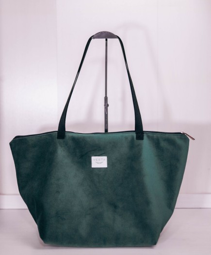 Velvet Pack Verde - Bolso grande + Neceser