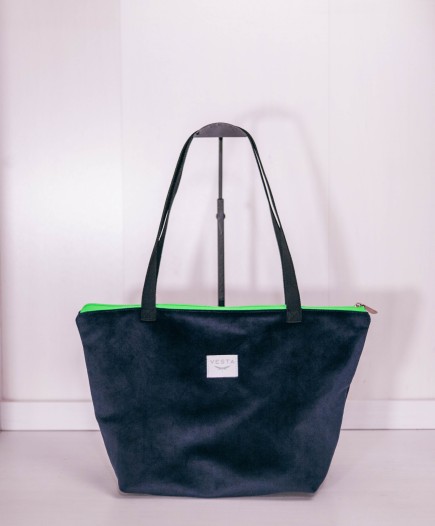 Velvet Pack Azul - Bolso mediano + Neceser