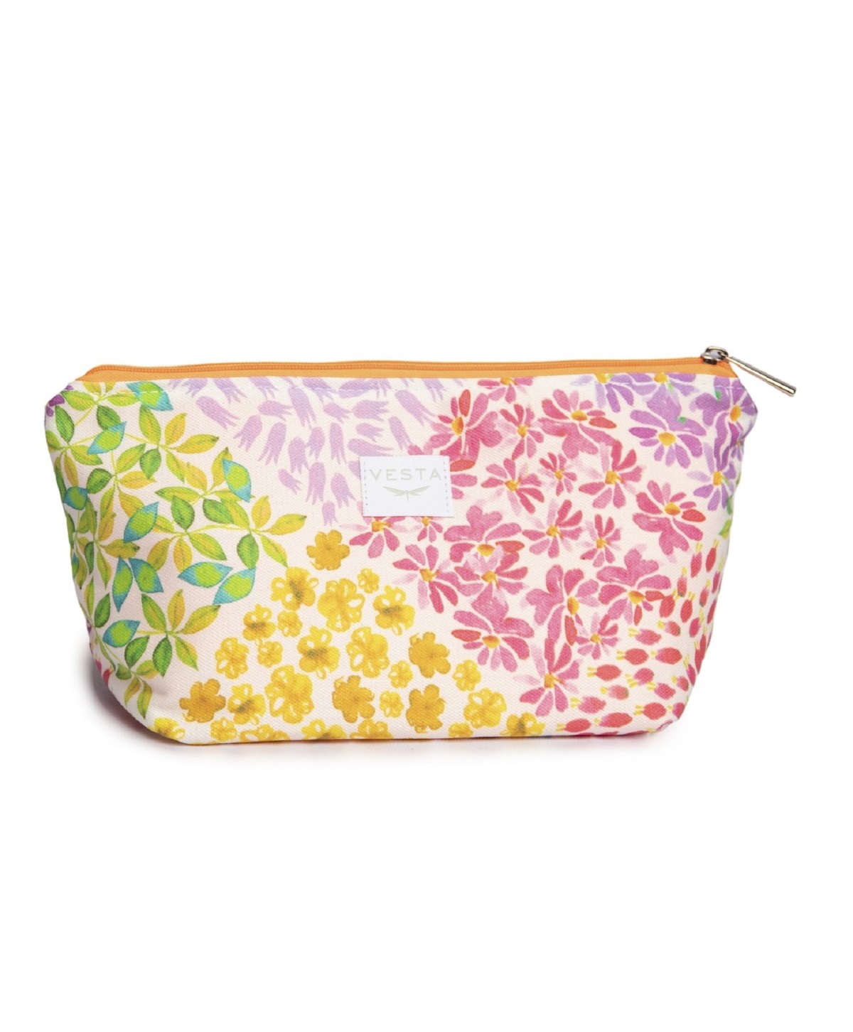 Neceser repelente al agua con forro impermeable de tela resistente para tus productos. Estampado de flores. Cremallera fluor Neceser repelente al agua con forro impermeable de tela resistente para tus productos. Estampado de flores. Cremallera fluor